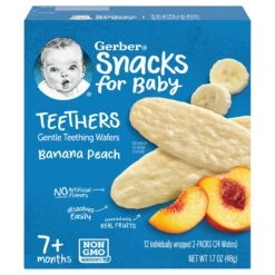Gerber Banana Peach Teethers - 1.7 OZ 6 Pack
