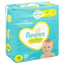 Pampers Size 4 Diapers - 22 CT 4 Pack