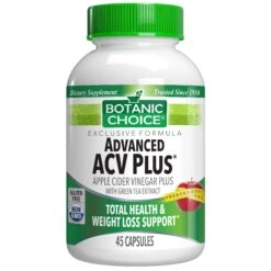 Botanic Choice ADVANCED ACV PLUS W/ GREEN TEA - 45 CT 12 Pack