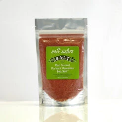 S.a.l.t. Sisters Red Sunset Ka'nani Hawaiian Sea Salt - 4 OZ 4 Pack