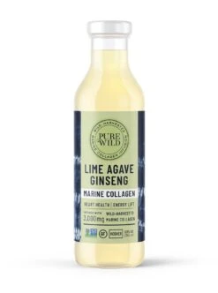 PureWild Co Lime Agave Marine Collagen Drink - 12 OZ 12 Pack