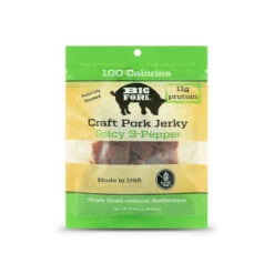 Big Fork Brands Big Fork Brands - Craft Pork Jerky - Spicy 3 - Pepper - 2.25 OZ 8 Pack