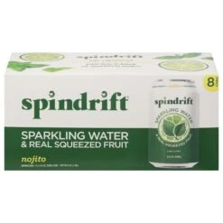 Spindrift Unsweetened Nojito Sparkling Water 8 - 12 Fl Oz Cans - 3 Pack