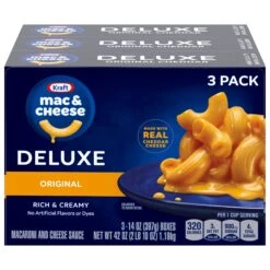 Kraft Deluxe Original Mac & Cheese 3 - 14 Oz Boxes - 8 Pack