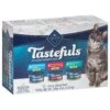 Blue Buffalo Blue Tastefuls Variety Pack Flaked Chicken/Fish And Shrimp/ Tuna Entrees In Gravy Adult Cat Food 12 - 3.0 Oz Cans - 1 Pack