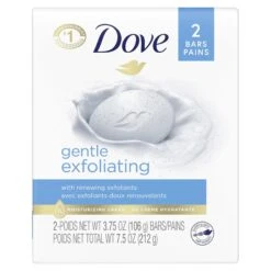 Dove Gentle Exfoliating Bar Soap - 7.5 OZ 24 Pack