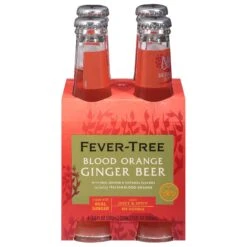 Fever-Tree Blood Orange Ginger Beer - 6.8 FZ Bottles 6 Pack Of 4 (24 Total)