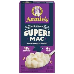 Annie's Super Mac Shells And White Cheddar - 6.0 OZ 12 Pack