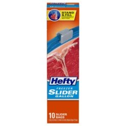 Hefty Slider Freezer Gallon Bag - 10 CT 9 Pack