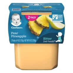 Gerber 2nd Foods Pear Pineapple - 8 OZ 8 Pack