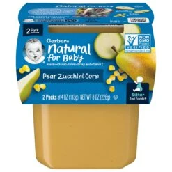 Gerber 2nd Foods Pear Zucchini Corn - 8 OZ 8 Pack