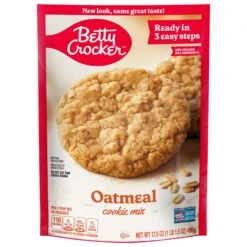 Betty Crocker Mix Cookie Oatmeal Pouch - 17.5 OZ 12 Pack