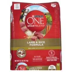 Purina One Dog Food Dry Lamb & Rice - 31.1 Lb