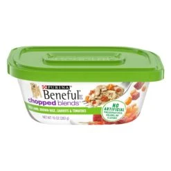 Purina Beneful Chopped Blends With Lamb Brown Rice Carrots & Tomatoes - 10 OZ 8 Pack