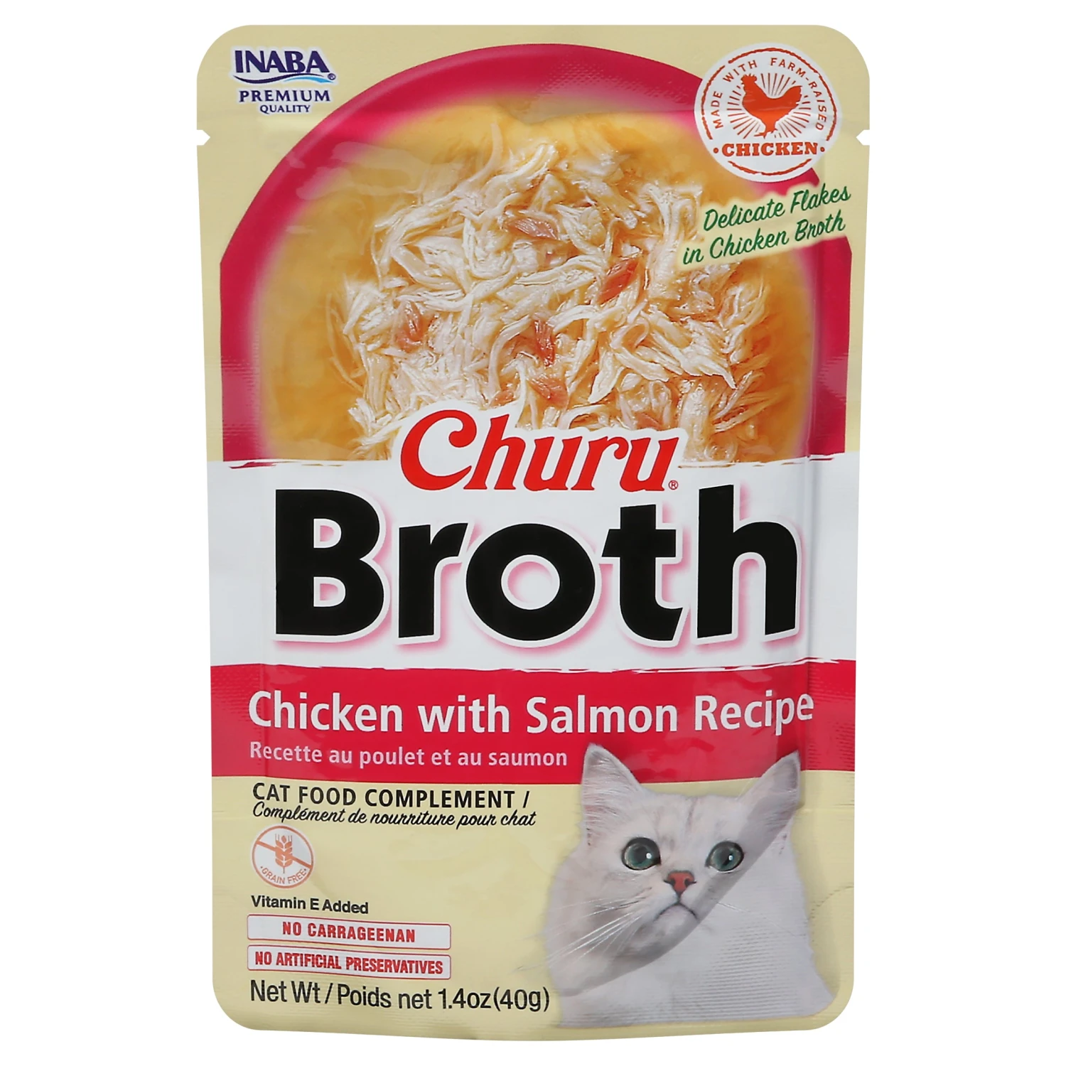 Inaba Churu Broth Chicken With Salmon Recipe Cat Food Complement 1.4 Oz - 1.4 OZ 24 Pack 3 Inaba Churu Broth Chicken With Salmon Recipe Cat Food Complement 1.4 Oz - 1.4 OZ 24 Pack