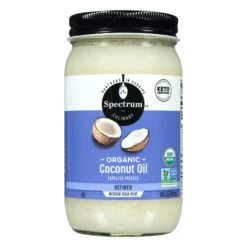 Spectrum Organic Refined For Medium Heat Coconut Oil - 14 FZ 12 Pack