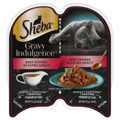 Sheba Gravy Indulgence Premium Salmon Entree In Extra Gravy Cat Food 2 - 1.32 Oz Packs - 2.64 OZ 24 Pack