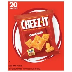 Sunshine Cheez-It Original Caddy Baked Snack Crackers - 20 OZ 4 Pack