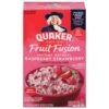 Quaker Fruit Fusion Instant Oatmeal Raspberry Strawberry - 8.4 OZ 6 Pack