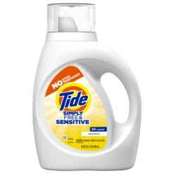 Tide Simply Liquid Laundry Detergent, Free & Sensitive, 32 Oz,24 Loads - 32 FZ 6 Pack