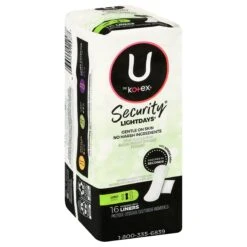 U By Kotex Pantiliners Long - 16 CT 12 Pack