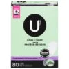 U By Kotex Clean & Secure Panty Liners, Light Absorbency, Extra Coverage, 80 Count - 80 CT 4 Pack 1 U By Kotex Clean & Secure Panty Liners, Light Absorbency, Extra Coverage, 80 Count - 80 CT 4 Pack -Stockup Express Deals 3600011067
