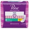 Poise Incontinence Pads & Postpartum Incontinence Pads, 3 Drop Light Absorbency, Regular Length, 30 Count - 30 CT 4 Pack -Stockup Express Deals 3600019202