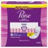 Poise Incontinence Pads & Postpartum Incontinence Pads, 6 Drop Ultimate Absorbency, Long Length, 45 Count (Packaging May Vary) - 45 CT 2 Pack -Stockup Express Deals 3600034104