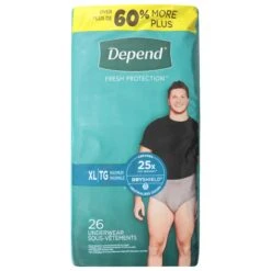 Depend Fresh Protection Maximum Underwear Men XL 26 Ea - 26 CT 2 Pack