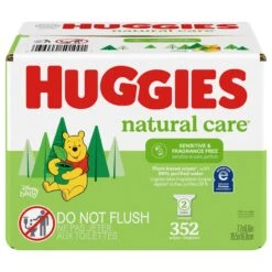 Huggies Natural Care Sensitive Baby Wipes, Unscented, 2 Refill Packs (352 Wipes Total) - 352 CT 1 Pack