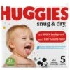 Huggies Snug & Dry Baby Diapers, Size 5, 22 Ct - 22 CT 4 Pack -Stockup Express Deals 3600051473