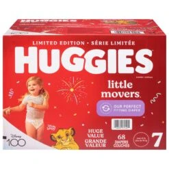 Huggies Little Movers Diapers Size 7 Disney Baby 68 Ea - 68 CT 1 Pack