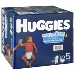 Huggies Overnites Disney Baby Diapers Size 5 (Over 27 Lb) 50 Ea - 50 CT 1 Pack