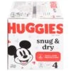 Huggies Snug & Dry Disney Baby 4 (22-37 Lb) Diapers Size 4 76 Ea - 76 CT 1 Pack -Stockup Express Deals 3600054648