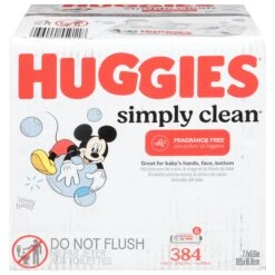 Huggies Simply Clean Fragrance Free Wipes 6 - 64 Wipe Packs - 384 CT 1 Pack