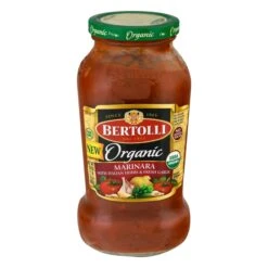 Bertolli Organic Marinara Italian Herb & Garlic Pasta Sauce - 24 OZ 6 Pack