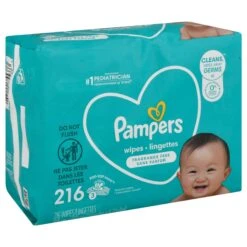 Pampers Wipes Complete Clean Unscented - 216 CT 4 Pack