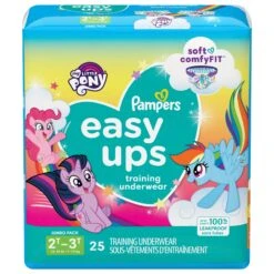 Pampers Easy Ups Training Underwear Girls Hello Kitty 2T-3T - 25 CT 4 Pack