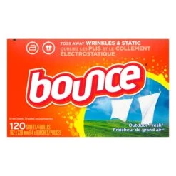 Bounce Outdoor Fresh Fabric Sheets - 120 CT 6 Pack