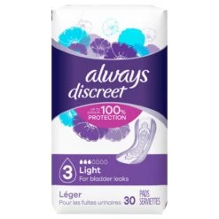 Always Discreet Light Regular Liners - 30 CT 3 Pack