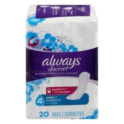 Always Discreet Moderate Regular Pads - 20 CT 3 Pack