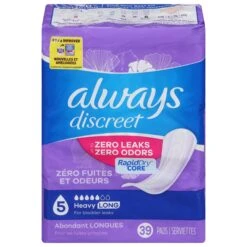 Always Discreet Long Heavy Pads 39 Ea - 39 CT 3 Pack