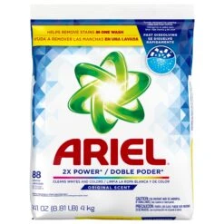 Ariel Laundry Detergent Powder, Original, 88 Loads 141 Oz - 141 OZ 5 Pack