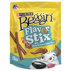 Beggin’ Flavor Stix With Bacon And Peanut Butter Flavor Dog Treats - 25.0 OZ 4 Pack