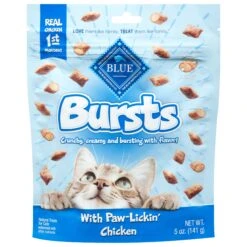 Blue Buffalo Bursts Filled Chicken Cat Treats - 5 OZ 6 Pack