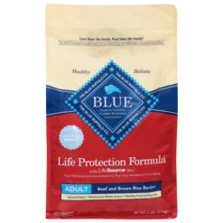 Blue Buffalo Life Protection Beef And Brown Rice Recipe Adult Dog Food - 5 LB 3 Pack