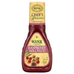 Ken's Steak House Lite Raspberry Walnut Vinaigrette Dressing & Marinade - 9.0 OZ 9 Pack