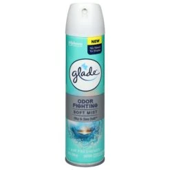 Glade Odor Fighting Soft Mist Sky & Sea Salt Air Freshener 8 Oz - 8 OZ 6 Pack