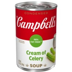 Campbell's Red & White Soup 98% Fat Free Cream Of Celery - 10.5 OZ 12 Pack