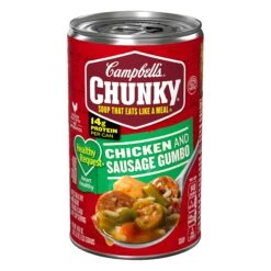 Campbell's Chunky Soup Healthy Request Grilled Chicken & Sausage Gumbo - 18.8 OZ 12 Pack